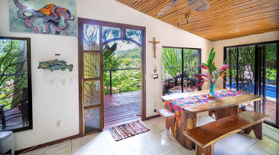 Costa Rica, Osa, Dominical - Casa del Artista - Etage - Salon 4