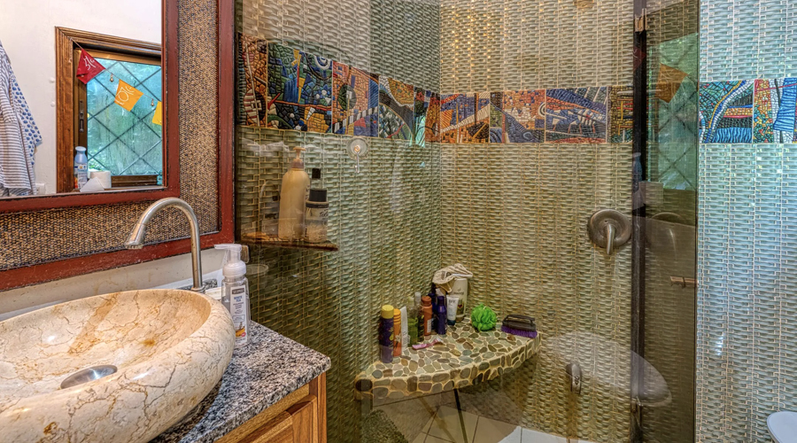 Costa Rica, Osa, Dominical - Casa del Artista - Etage - Salle de bain