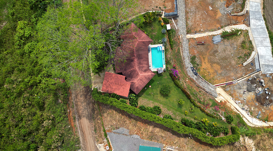 Costa Rica - Osa - Bahia Ballena - Ojochal - Casa Bella Vista - Vue drone 1