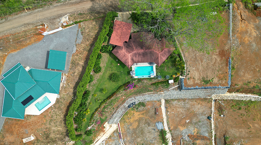 Costa Rica - Osa - Bahia Ballena - Ojochal - Casa Bella Vista - Vue drone 2