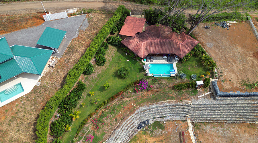 Costa Rica - Osa - Bahia Ballena - Ojochal - Casa Bella Vista - Vue drone 3