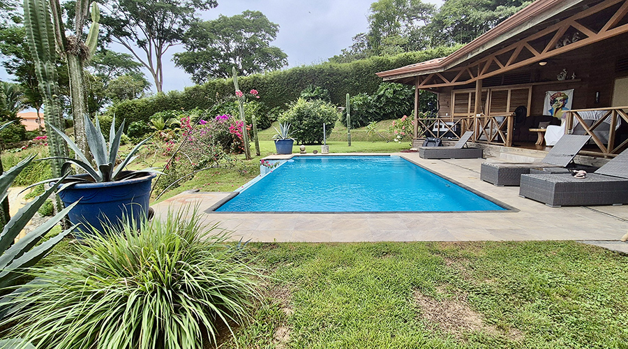 Costa Rica - Osa - Bahia Ballena - Ojochal - Casa Bella Vista - La Piscine - vue 4