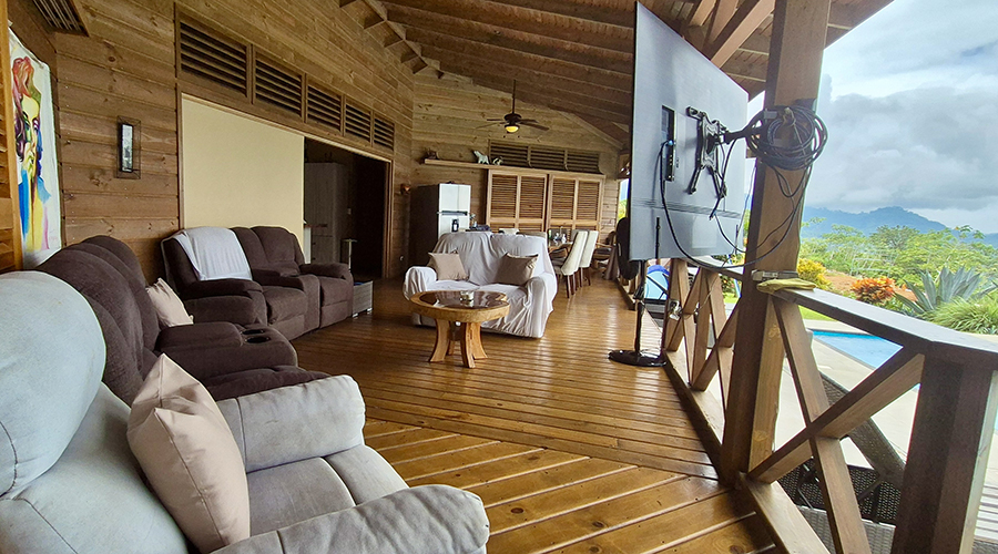 Costa Rica - Osa - Bahia Ballena - Ojochal - Casa Bella Vista - Terrasse - vue 4