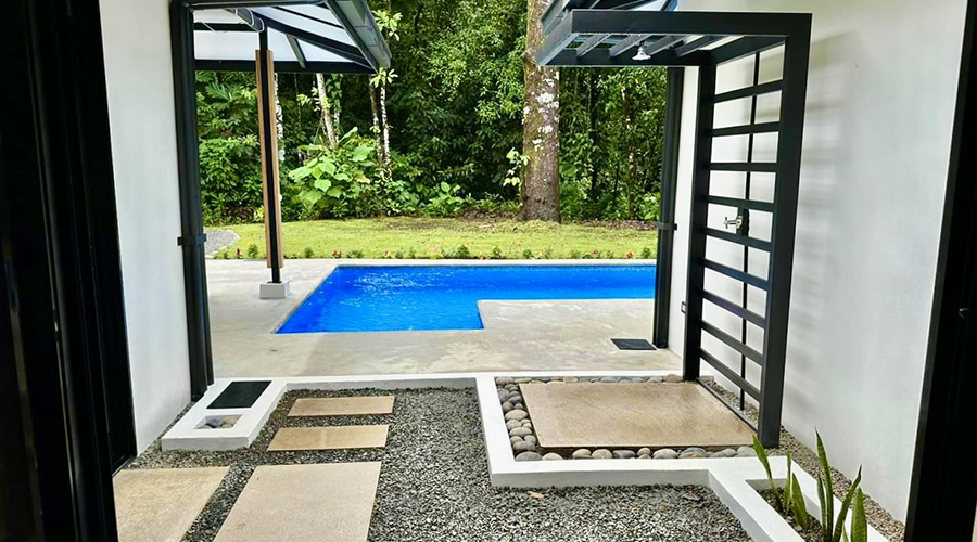 Costa Rica - Ojochal - Casa Del Rio - Extrieur - Terrasse - Piscine - Vue 5