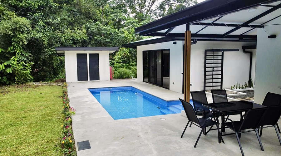 Costa Rica - Ojochal - Casa Del Rio - Extrieur - Terrasse - Piscine - Vue 1