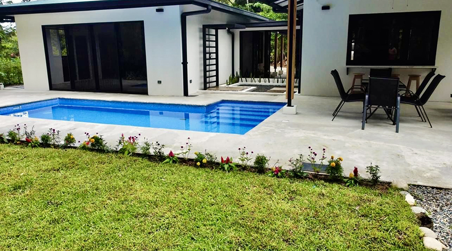 Costa Rica - Ojochal - Casa Del Rio - Extrieur - Terrasse - Piscine - Vue 3