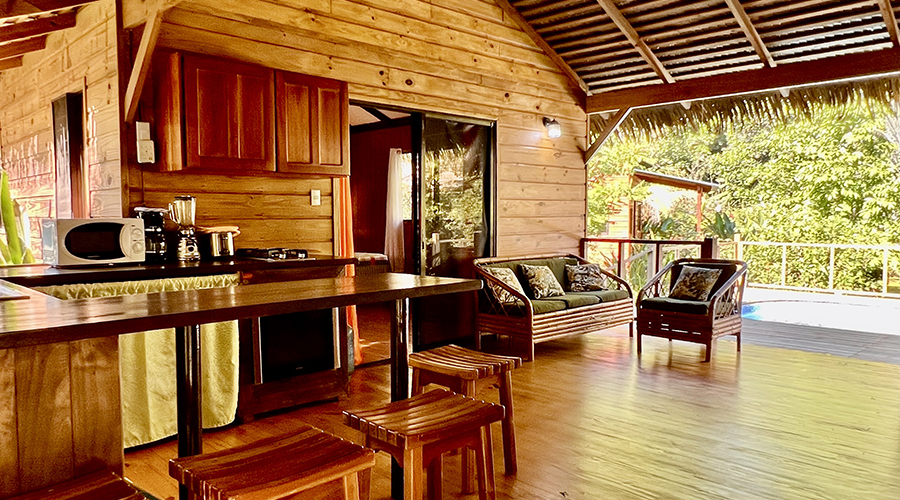  Costa Rica - Puntarenas - Ojochal - Casa Tropical - Extrieur - Cuisine - Vue 1