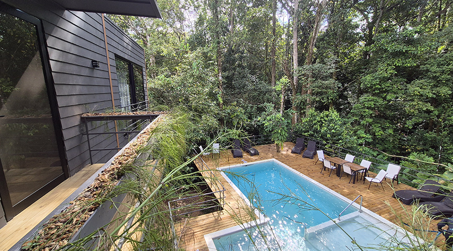 Costa Rica - Ojochal - Hotel Envision - Propriete - Exterieur - Piscine - Niveau 2 - Vue 1
