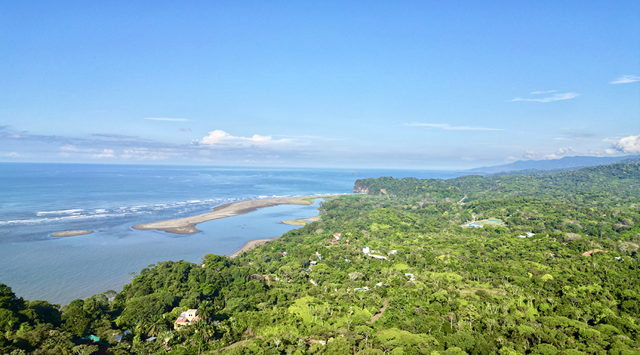 Costa Rica - Ojochal - Lot Perezoso - Terrain - Vue Mer - Drone - Vue 1