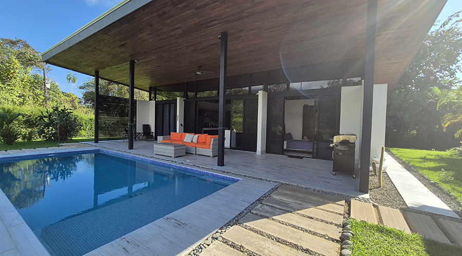 Costa Rica - Ojochal - Casa Transparencia - Extrieur - Villa 1 - Piscine - Vue 3