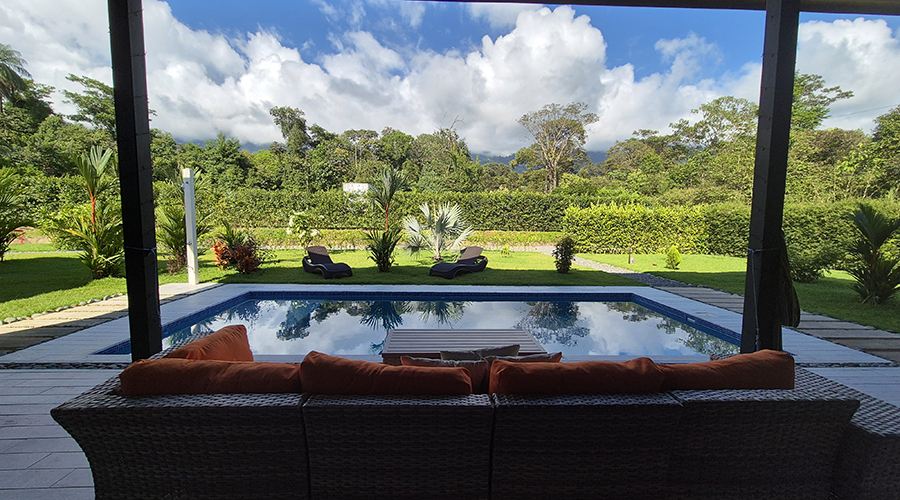 Costa Rica - Ojochal - Casa Transparencia - Extrieur - Villa 1 - Piscine - Terrasse - Vue 2