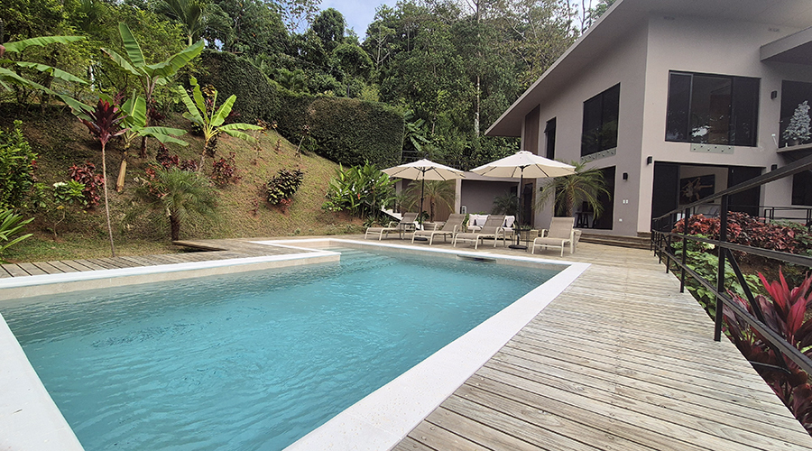 Costa Rica - Ojochal - Villa Perezoso - Extrieur - Villa - Piscine - Vue 2