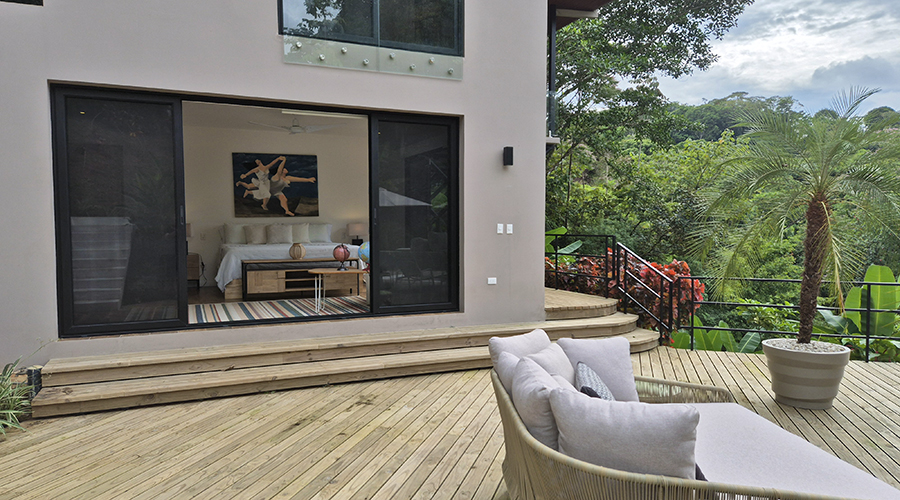 Costa Rica - Ojochal - Villa Perezoso - Niveau Infrieur - Master Bedroom - Vue 1