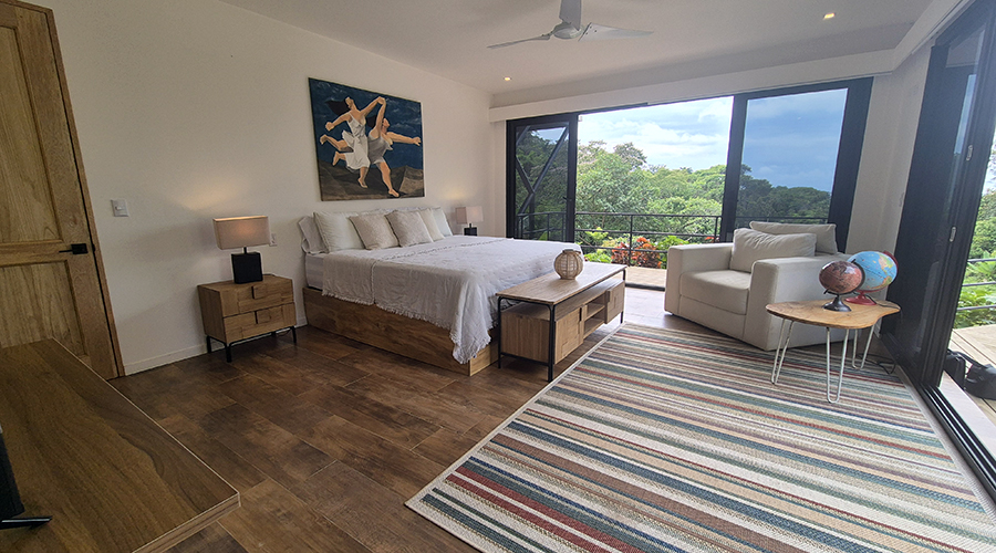 Costa Rica - Ojochal - Villa Perezoso - Niveau Infrieur - Master Bedroom - Vue 2