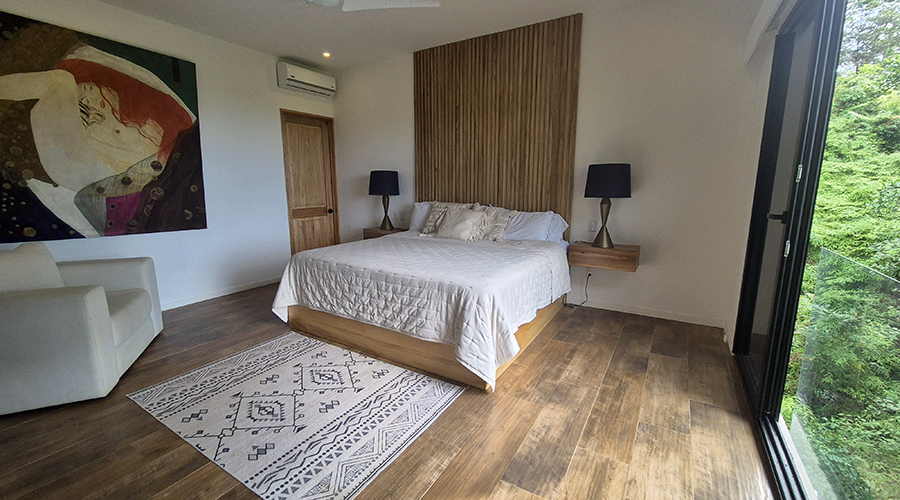 Costa Rica - Ojochal - Villa Perezoso - Niveau Suprieur - Master Bedroom - Vue 1