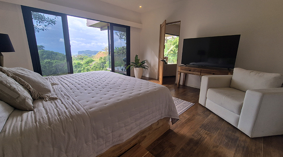 Costa Rica - Ojochal - Villa Perezoso - Niveau Suprieur - Master Bedroom - Vue 2