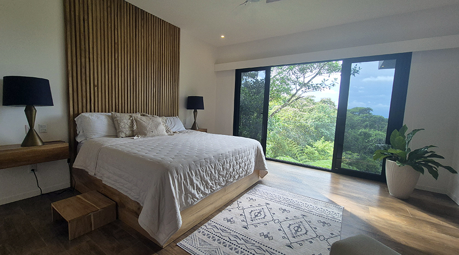 Costa Rica - Ojochal - Villa Perezoso - Niveau Suprieur - Master Bedroom - Vue 3
