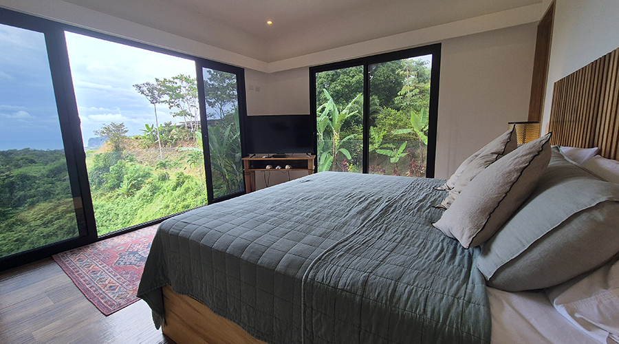Costa Rica - Ojochal - Villa Perezoso - Niveau Suprieur - Chambre Invits - Vue 1
