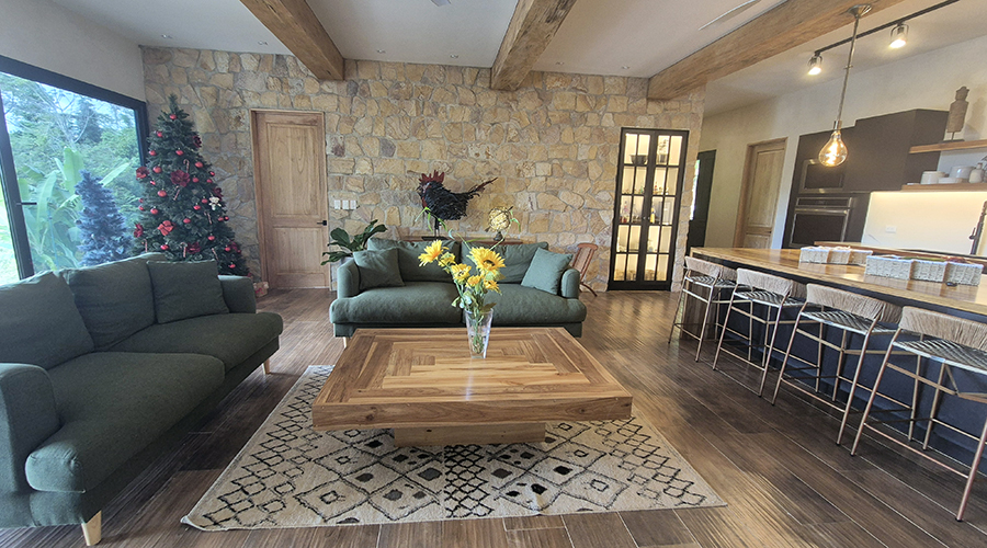 Costa Rica - Ojochal - Villa Perezoso - Niveau Suprieur - Salon - Vue 2