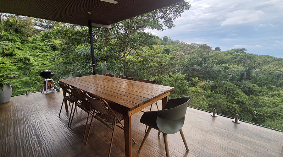 Costa Rica - Ojochal - Villa Perezoso - Niveau Suprieur - Terrasse - Vue 3