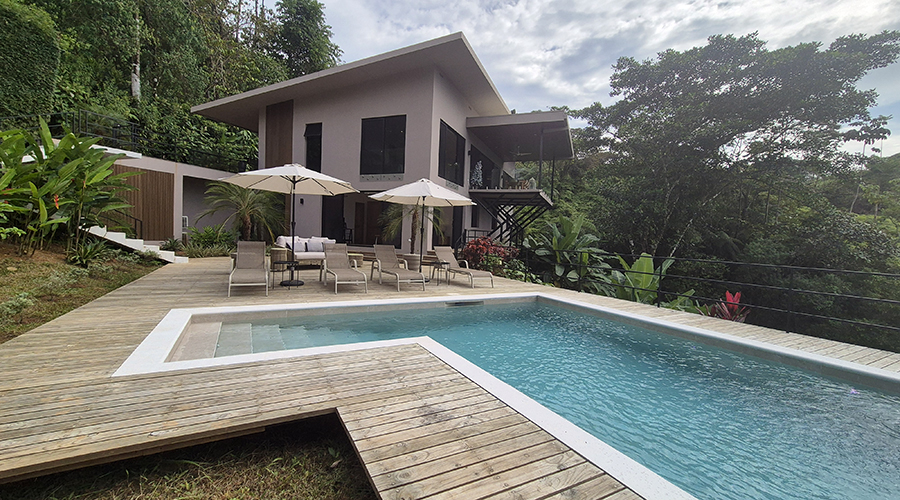 Costa Rica - Ojochal - Villa Perezoso - Extrieur - Villa - Piscine - Vue 1