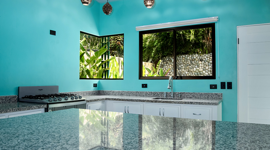 Costa Rica - Osa - Bahia Ballena - Villa El Nido - Etage - Cuisine - vue 4