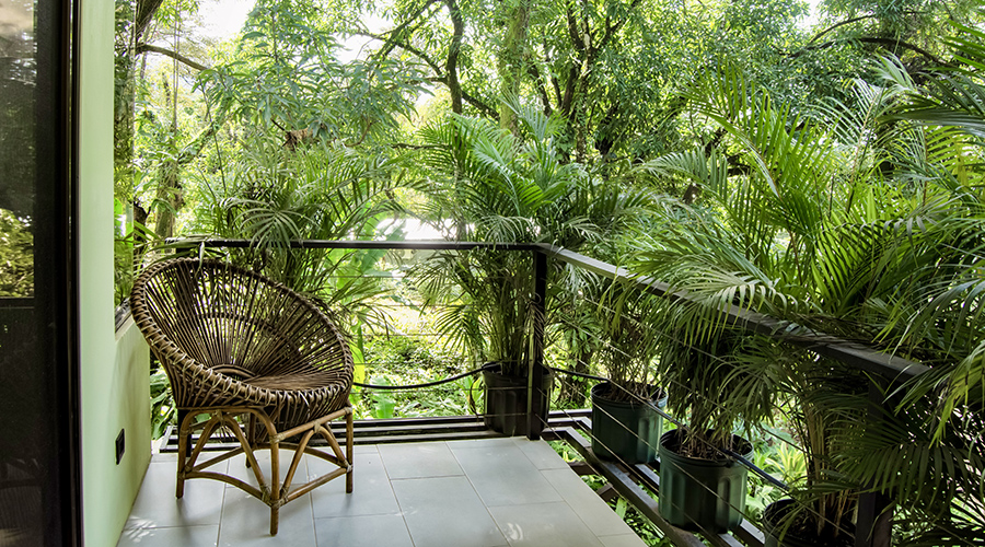 Costa Rica - Osa - Bahia Ballena - Villa El Nido - Etage - Balcon - vue 1