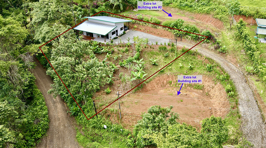 Costa Rica - Osa - Puerto Cortes - Casa Tres Rios - 2 lots supplmentaires possible