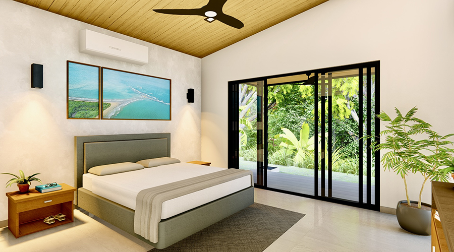 Costa Rica - Puntarenas - Playa Hermosa - Villa Cala - Intrieur - Villa - Chambre 1 - Vue 1