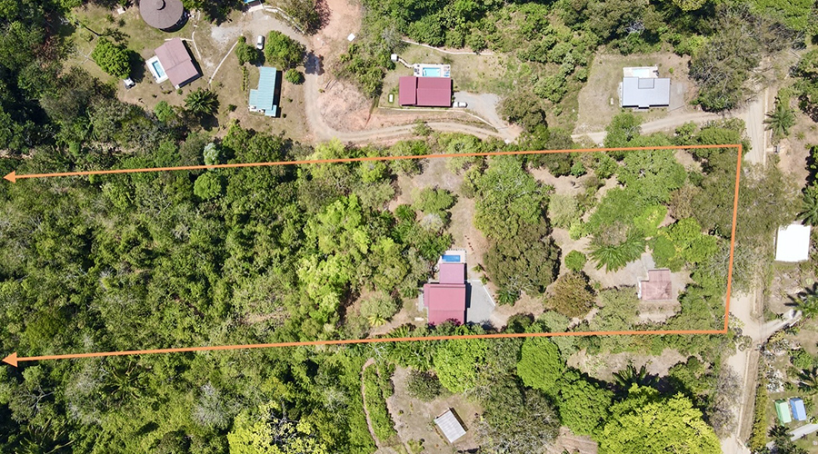 Costa Rica - Osa - Puerto Cortes - Ojochal - Casa Tucan - Vue de drone