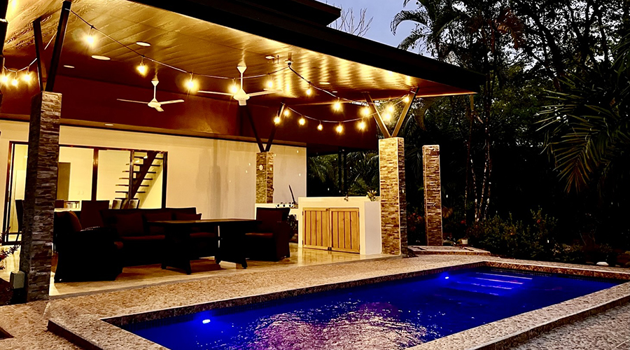 Costa Rica - Osa - Puerto Cortes - Ojochal - Casa Tucan - Terrasse - vue 2