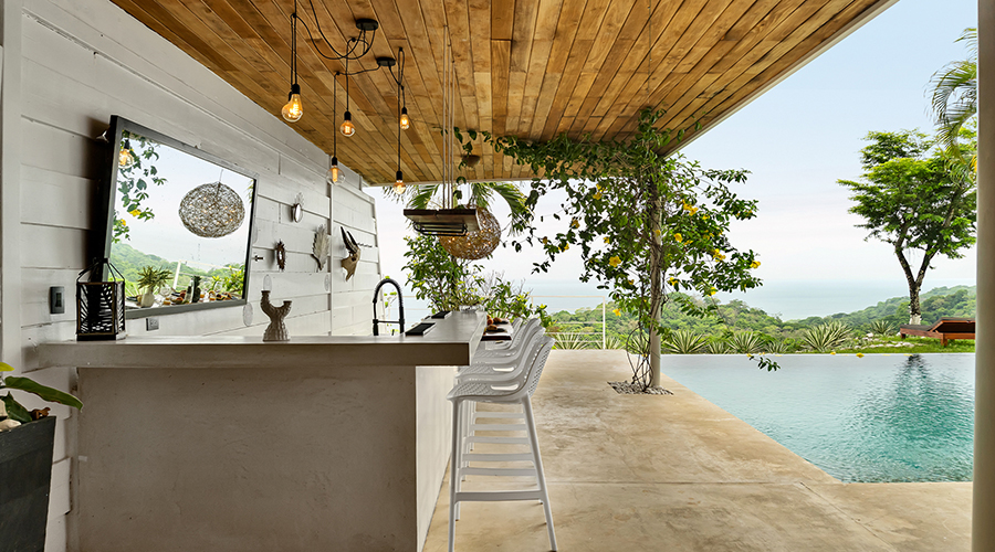 Costa Rica - Puntarenas - Santa Teresa - Villa Pacifico - Exterieur - Terrasse - Piscine - Vue 4