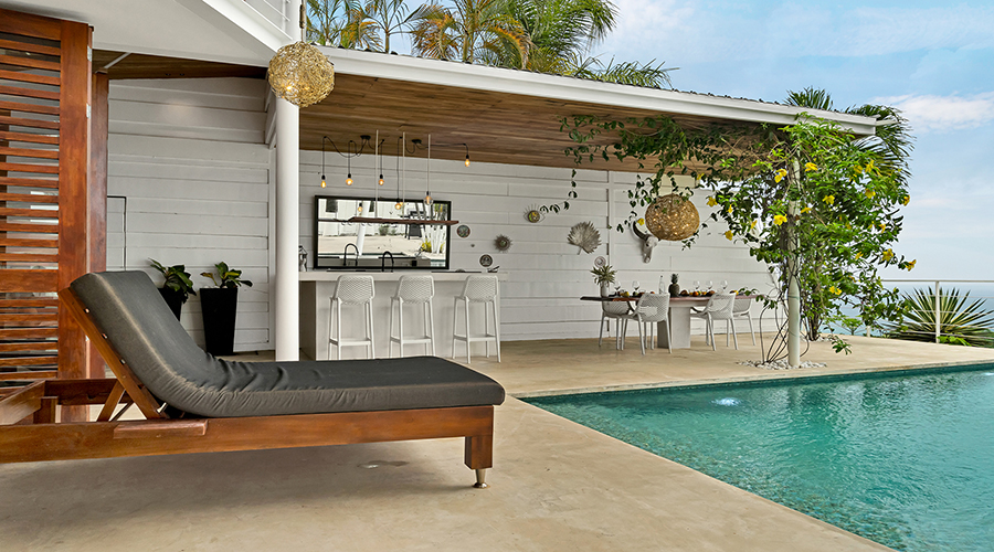 Costa Rica - Puntarenas - Santa Teresa - Villa Pacifico - Exterieur - Terrasse - Piscine - Vue 3
