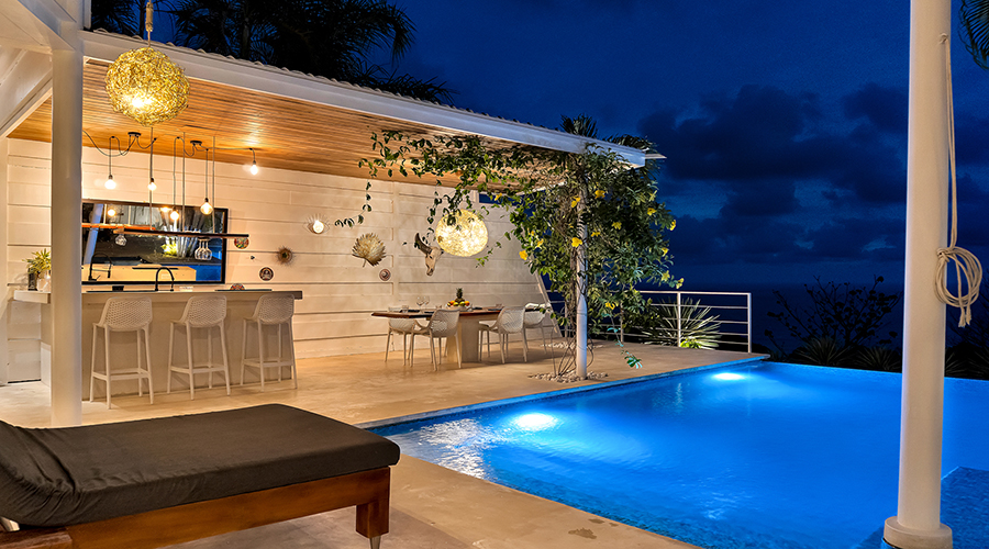 Costa Rica - Puntarenas - Santa Teresa - Villa Pacifico - Exterieur - Vue Nuit - Vue 3