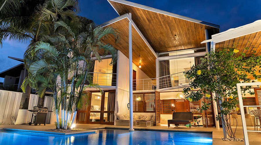 Costa Rica - Puntarenas - Santa Teresa - Villa Pacifico - Exterieur - Vue Nuit - Vue 2
