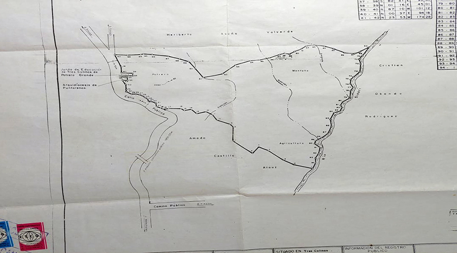 Costa Rica - Tres Colinas - Finca De La Montana - Terrain - Plan Cadastral - Vue 1