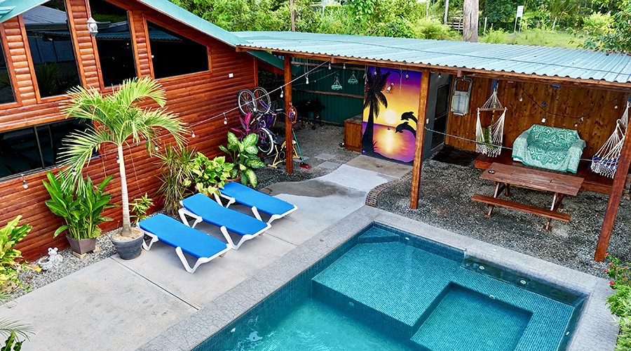 Costa Rica - Osa - Bahia Ballena - Cabinas Bahia 1+1 - Cabina 1 - Extrieur - vue 2