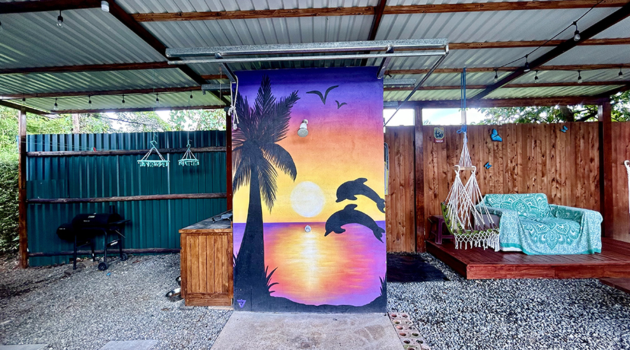 Costa Rica - Osa - Bahia Ballena - Cabinas Bahia 1+1 - Zone BBQ