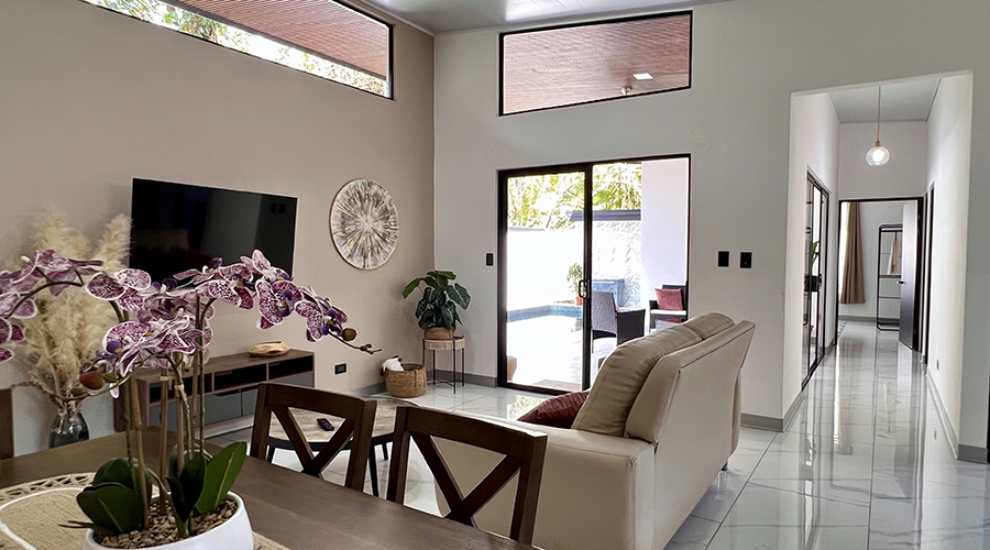  Costa Rica - Puntarenas - Uvita - Villa Morete - Maison - Intrieur - Sjour - Vue 1