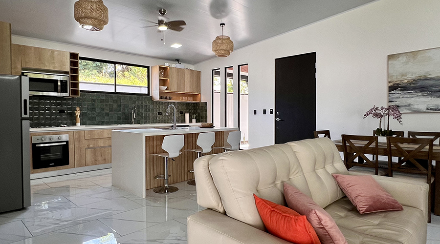  Costa Rica - Puntarenas - Uvita - Villa Morete - Maison - Intrieur - Sjour - Vue 2
