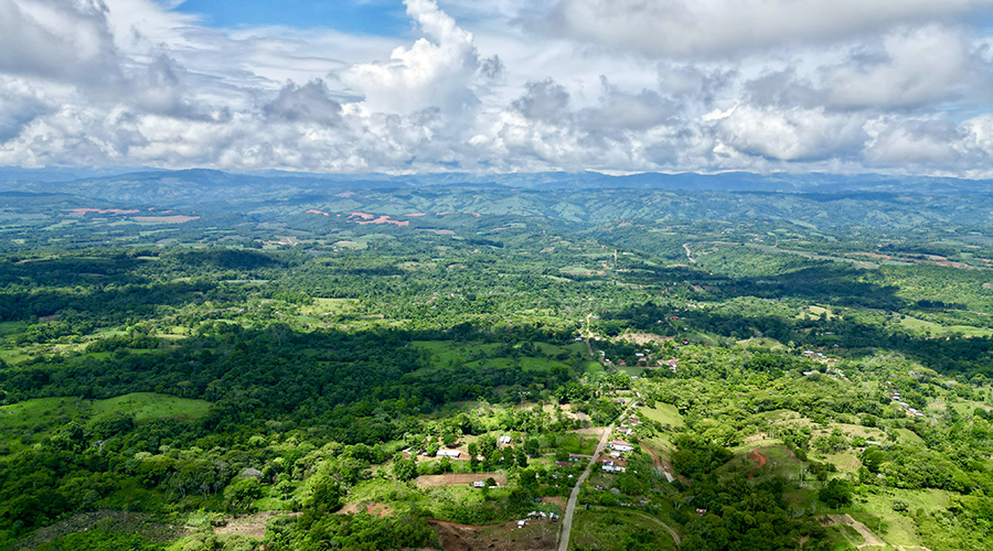Costa Rica, San Isidro, San Pedro - Finca Porras - Vue drone - Les alentours - vue 2