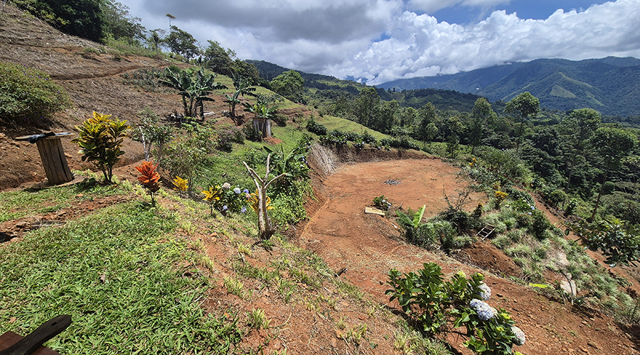 Costa Rica - San Jos� - Miravalles - Finquita Verde - Ext�rieur - Terrasse 1 - Vue 2