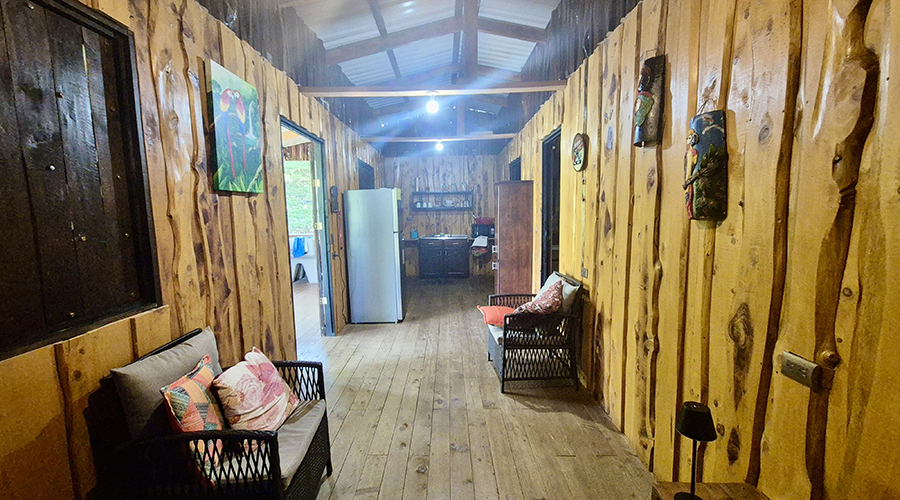 Costa Rica - San Jos� - Quebradas - Casa Julio - Maison - Int�rieur - Entr�e - Vue 1