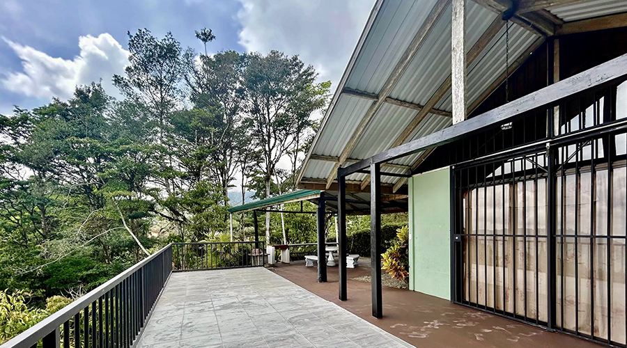 Costa Rica - Perez Zeledon - San Isidro - Casita Morete - Terrasse - vue 1