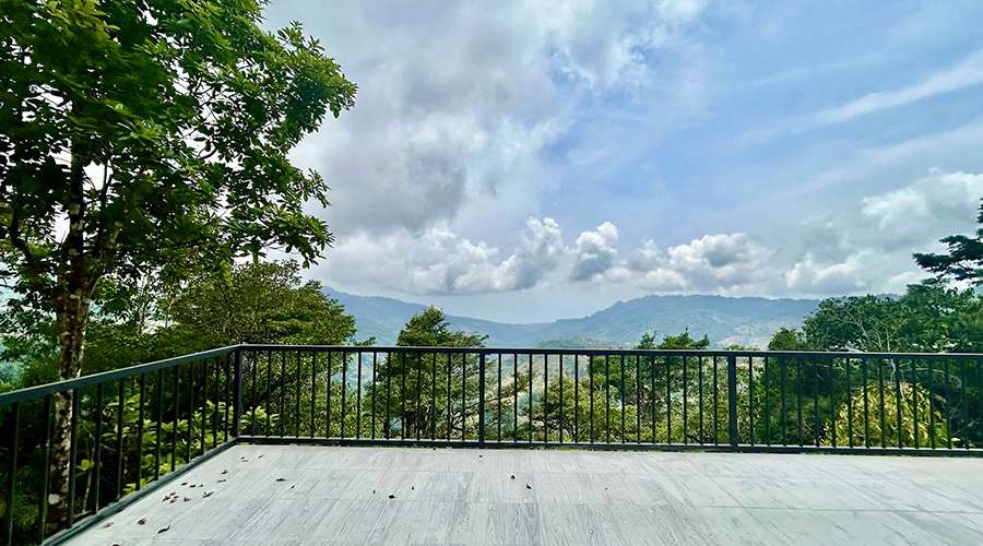 Costa Rica - Perez Zeledon - San Isidro - Casita Morete - Terrasse - vue 4