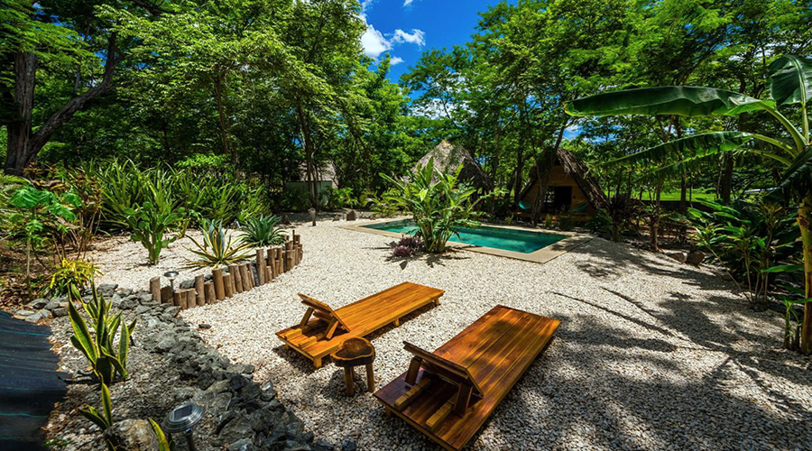 Costa Rica - Tamarindo - Eco Lodge - Cabinas -Ext?rieur - Piscine - Vue 2