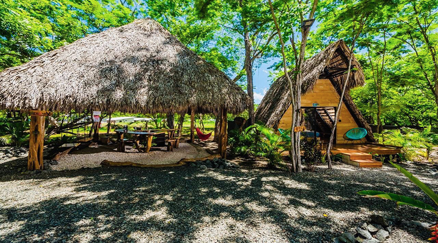 Costa Rica - Tamarindo - Eco Lodge - Cabinas - Extrieur - Rancho - Vue 1