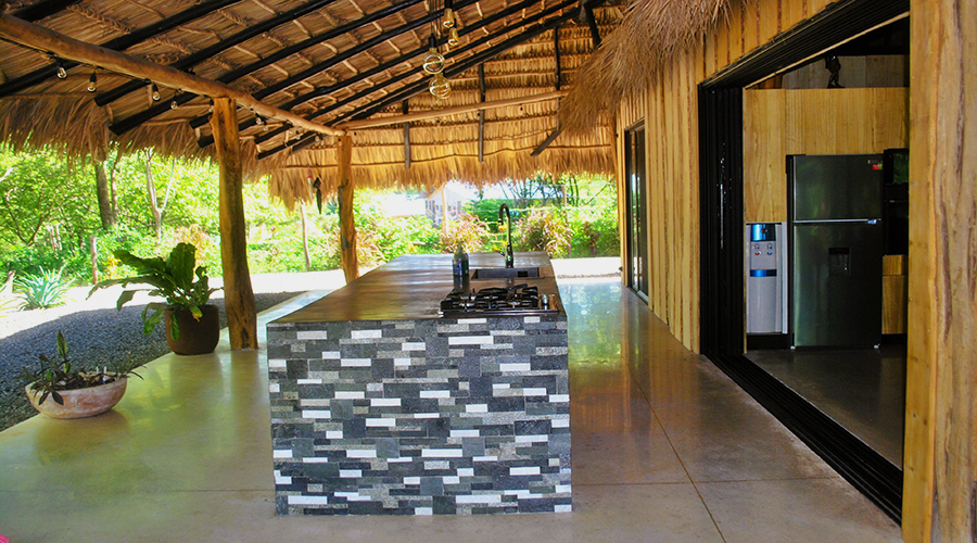 Costa Rica - Tamarindo - Eco Lodge - Maison Principale - Extrieur - Terrasse - Cuisine - Vue 2