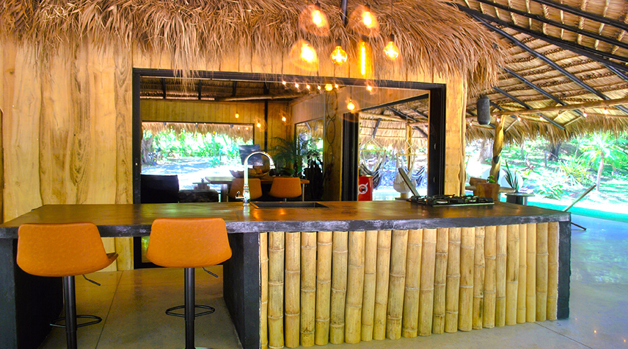Costa Rica - Tamarindo - Eco Lodge - Maison Principale - Extrieur - Terrasse - Cuisine - Vue 1