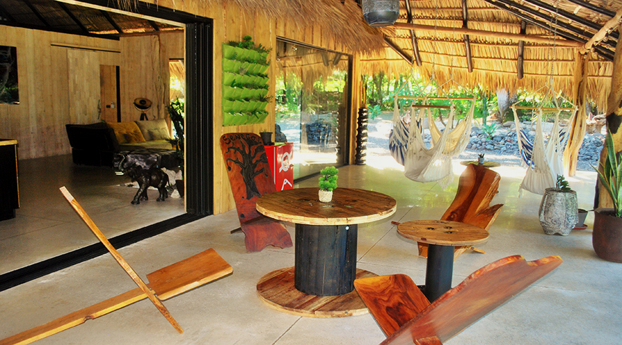 Costa Rica - Tamarindo - Eco Lodge - Maison Principale - Extrieur - Terrasse - Vue 1